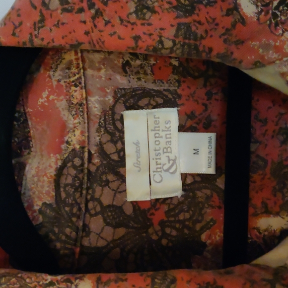 Christopher & Banks, print jacket, M - Picture 2 of 5